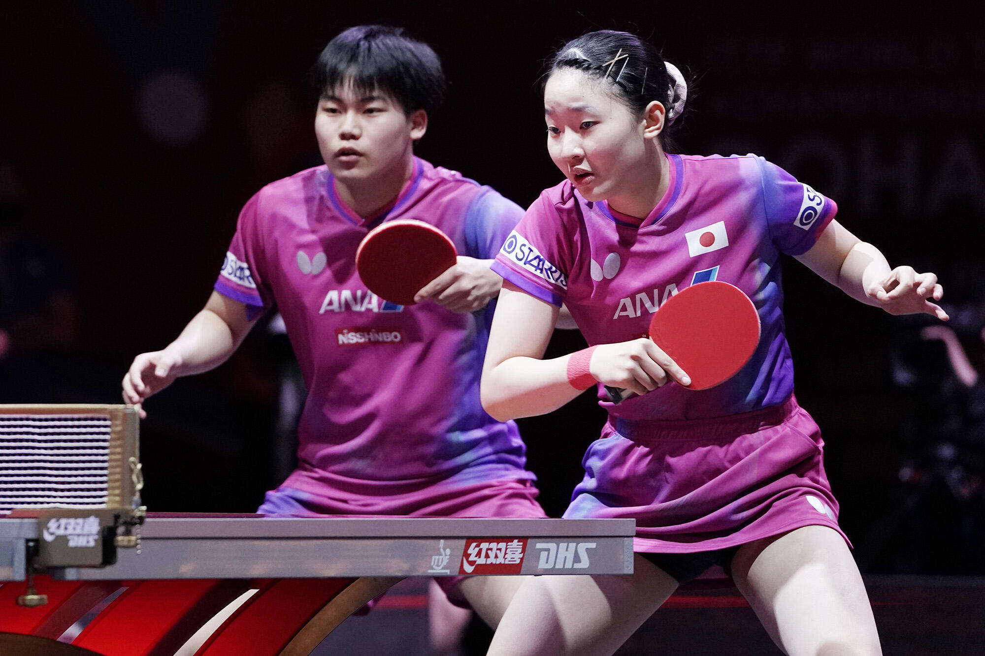 【朗報】高校生ペア・そらみわ、ストレート勝ちで世界卓球デビュー！