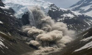 【悲報】スイスの氷河崩壊、村が土石流で壊滅・・・